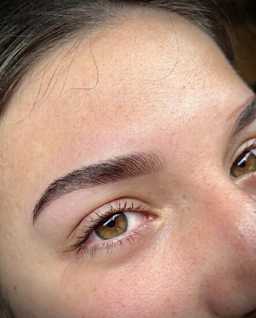 Después de diseño de cejas en Éclat Tenerife