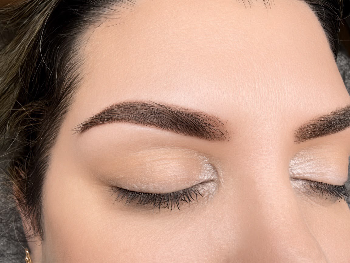Después de micropigmentación Powder Brows en Éclat by Verónica Díaz